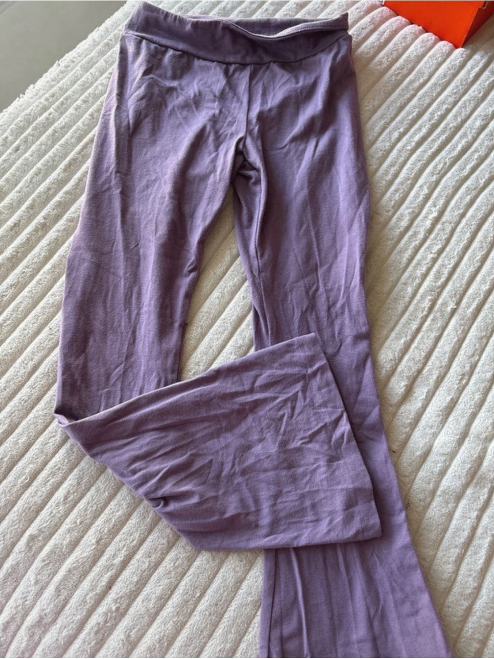 Girls Soft Stretch Lavender Lounge Pants